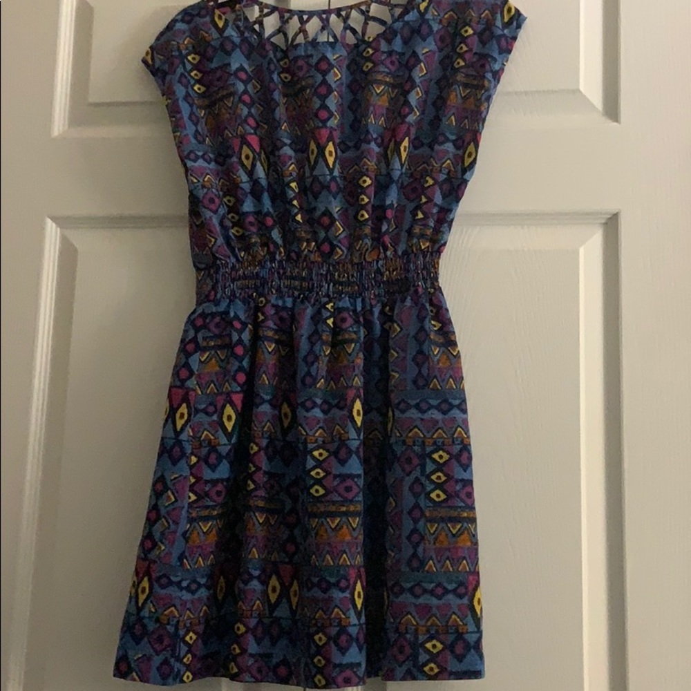 Patterned Short Dress